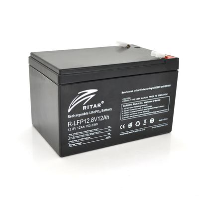 Аккумуляторная батарея Ritar LiFePO4 12,8V 12Ah 153,6Wh ( 150 x 98 x 95 (100) ) Q6 R-LFP 12.8V 12Ah фото