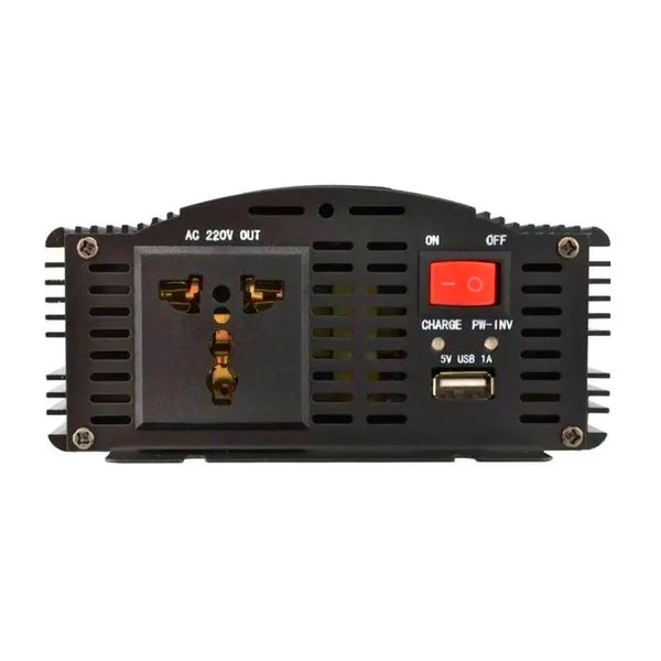 Інвертор напруги UKC 1800ВА(900Вт)+CHARGE 20A, 12/220V approximated, 1 універсальна розетка, Box UKC1800ВА+C фото