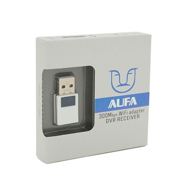 Бездротовий мережний адаптер Wi-Fi-USB AUFA AF-300, 802.11bgn, 300Mbps, 2.4GHz, WIN7/8/10/11/MAC/LINUX, Blister AUFA AF-300 фото