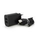 Набір BOROFONE BN2 СЗУ 2xUSB+ кабель Micro, 2.1A, 1м, Black, Box BN2MB фото 1