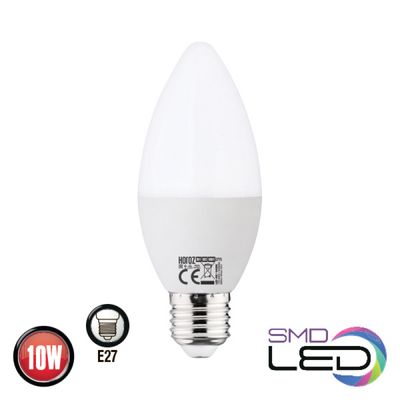 Лампа свічка ULTRA SMD LED 10W 4200K E27 1000Lm 175-250V YT28296 фото