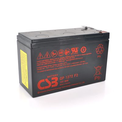 Акумуляторна батарея CSB GP1272F2, 12V 7,2Ah (28W) (151х65х100мм) 2.1кг Q10 GP1272F2-28W фото