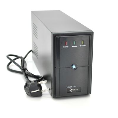 ИБП Ritar E-RTM650L-U (390W) ELF-L, LED, AVR, 2st, USB, 2xSCHUKO socket, 1x12V7Ah, metal Case Q4 (370*130*210) 4,8 кг (310*85*140) E-RTM650L-U фото