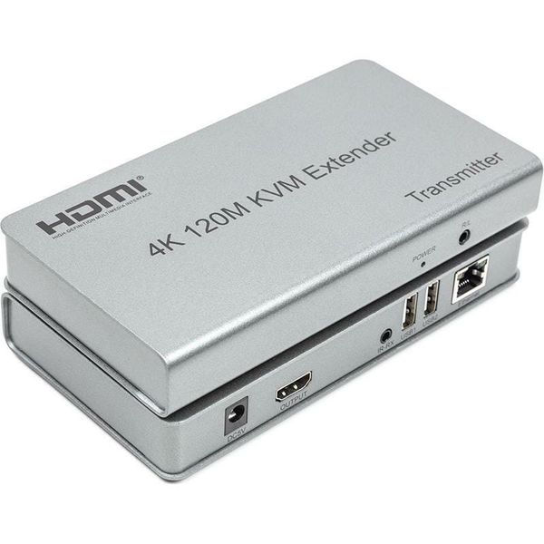 Подовжувач HDMI сигналу HDMI 4K/30hz, до 120м, через CAT5E/6 (HDES120-KVM) HDES120-KVM фото
