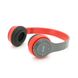 Бездротові навушники Bluetooth P47 Led, Red/Silver P47/RS фото 4