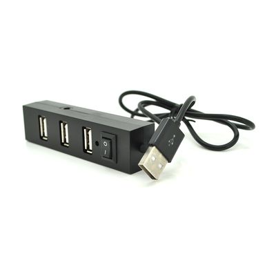 Хаб YT-HUB4-B USB 2.0 4 порту, Black, 480Mbts живлення від USB, Blister Q200 YT-HUB4-B фото