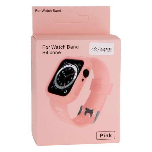 Ремешок для Apple Watch Band Silicone Shine + Protect Case 44mm ЦУ-00033970 фото