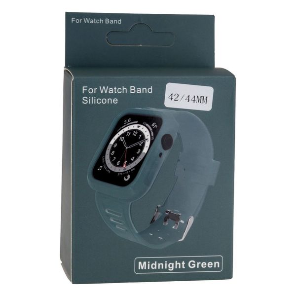 Ремешок для Apple Watch Band Silicone Shine + Protect Case 44mm ЦУ-00033970 фото
