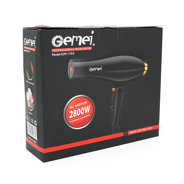 Фен для волосся Gemei GM-1765, Box GM-1765 фото