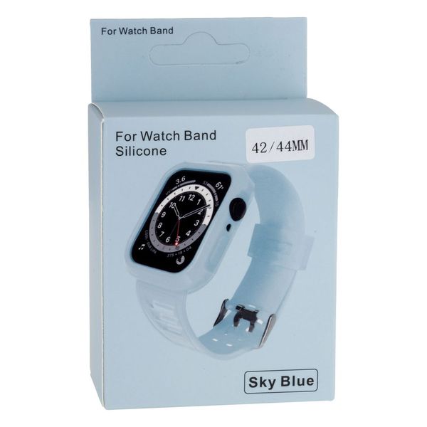 Ремінець для Apple Watch Band Silicone Shine + Protect Case 44mm ЦУ-00033970 фото