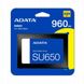 SSD Диск ADATA Ultimate SU650 960GB 2.5&amp;quot; SATA III 3D TLC ЦУ-00041981 фото 1