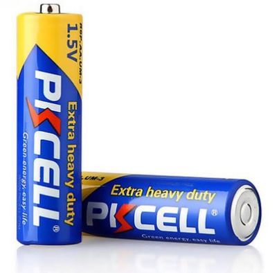 Батарейка сольова PKCELL 1.5V AA / R6, 2 штуки в блістері ціна за блістер, Q12 PC/R6-2B фото