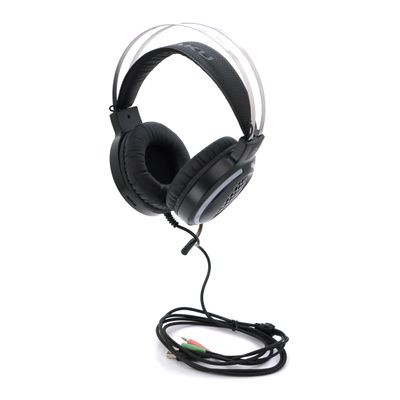 Ігрові навушники з мікрофоном iKAKU KSC-454 YOUMING, Black, jack3.5+2xUSB, підсвічування, Box, (230*187*105) 0,364кг KSC-454 фото