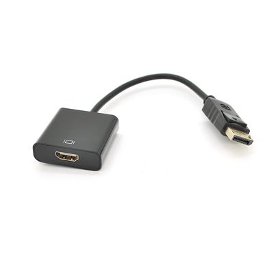 Конвертер Display Port (тато) на HDMI (мама) 30cm, Black, 1080p, Пакет YT-C-DP(M)/HDMI(F) фото
