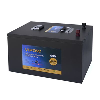 Акумуляторна батарея Vipow LiFePO4 51,2V 200Ah з вбудованою ВМS платою 100A (520*400*300) LiFePO4512-200/100 фото