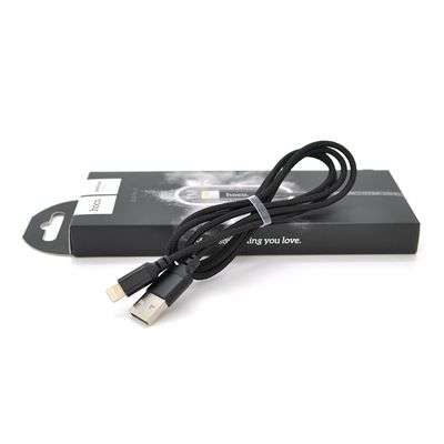 Кабель Hoco X14, Lightning-USB, Black, довжинана 1м, BOX Hoco X14B фото