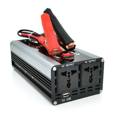 Інвертор напруги AEV4000W, 12/220V з апроксимованою синусоїдою, 2 універсальні розетки, 1*USB (DC:5V/2.4A), крокодили + прикурювач, Q20 AEV4000W фото