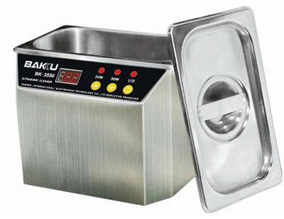 Ультразвукова ванна BAKKU BK3550 Два режиму роботи (30W і 50W), металевий корпус, металева кришка BK3550 фото