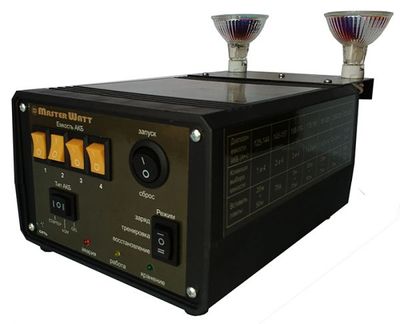 Зарядно-відновлювальний пристрій (ЗВП) для акумуляторів 12V (MF, WET, AGM, GEL), з набором навантажувальних ламп, Струм заряду до 25А, 160-255V MW-ZVU фото