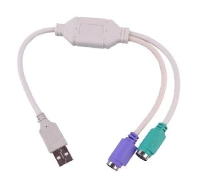 Переходник USB AM/2*PS2, 20 см, Блистер Q25 YT-A-AM/2*PS2/b фото
