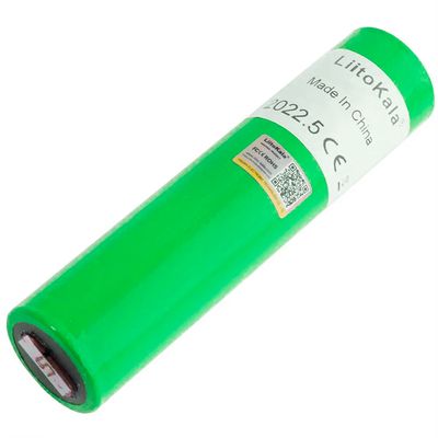 Литий-железо-фосфатный аккумулятор 18500 LiFePO4 LiitoKala-3222, 22Ah, 3.2V, Green LiitoKala-3222 фото
