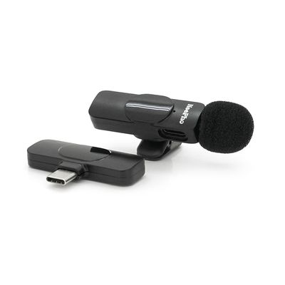 Петличний бездротовий мікрофон NeePho N8+, роз'єм Type-C, вбудований акумулятор 80 mAh, Black, Box NeePho N8+ фото