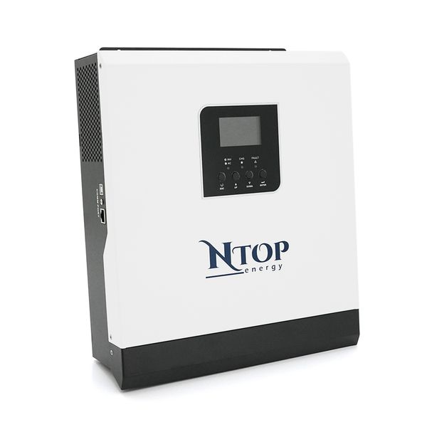 Гібридний інвертор NTOP NTP3000-24, 3000W, 24V, струм заряду 0-70A, 160-275V, ШIM-контролер (50А, 80 Vdc) NTP3000VA фото