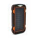 Power bank PD18W 30000mAh Solar, flashlight, Input:5V/2A/3A(Type-C, micro USB, Lightning), Output:5V/2A/3A(2xUSB,Type-C),rubberized case,Orange,Box 202B-Or фото 1