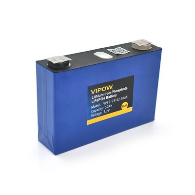 Літій-залізо-фосфатний акумулятор Vipow 3.2V 50AH LiFePO4 2000 Циклів, 150 х 28 х 135мм 17557 фото