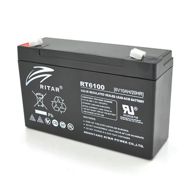 Аккумуляторная батарея AGM RITAR RT6100, Black Case, 6V 10Ah ( 150 х 50 х 93 (99) ) Q10 RT6100 фото