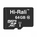 Карта Пам'яті Hi-Rali MicroSDXC 64gb UHS-1 10 Class ЦУ-00038193 фото 1