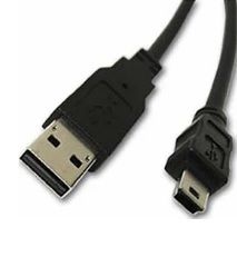 Кабель USB 2.0 (AM / Mini 5 pin) 0.4м, чорний YT-C/AM-0.4MnB фото