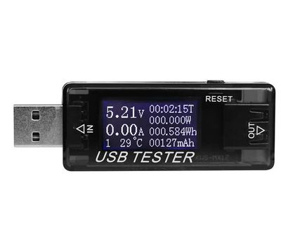USB тестер Keweisi KWS-MX17 напряжения (4-30V) и тока (0-5A), Black YT-KWS-MX17 фото