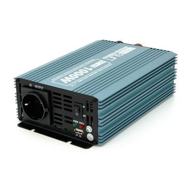 Инвертор напряжения Mexxsun MXS-1000, 12V/220V, 1000W с модифицированной синусоидой, 1 Shuko, 1 USB, клемные провода, Q6 MXS-1000-12M фото