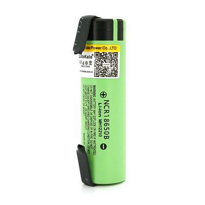 Акумулятор 18650 Li-Ion LiitoKala Lii-34B-N, 3400mAh (3200-3400mAh), 3.7V (2.75-4.2V), Green, PVC BOX Lii-34B-N фото