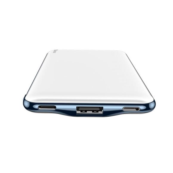 PowerBank Baseus Simbo 10000mAh, Input: 5V/2,4А/1,5А(Type-C,Lightning), Output:5V/3А/2,1А(Type-C,USB), FastCharge,Q1,plastic,White Simbo фото