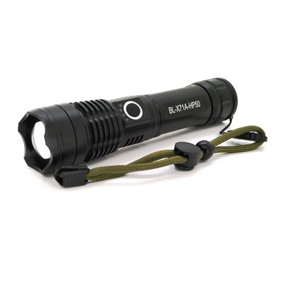 Ліхтарик Balog BL-X71-HP50, Zoom, 3 режими, алюміній, компас, акум 18650, USB кабель, BOX BL-X71-HP50 фото