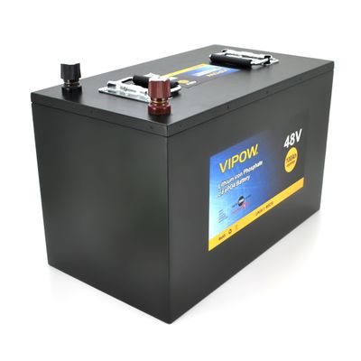 Аккумуляторная батарея Vipow LiFePO4 51,2V 100Ah со встроенной ВМS платой 80A (450*442*177) LiFePO4512-100/80 фото