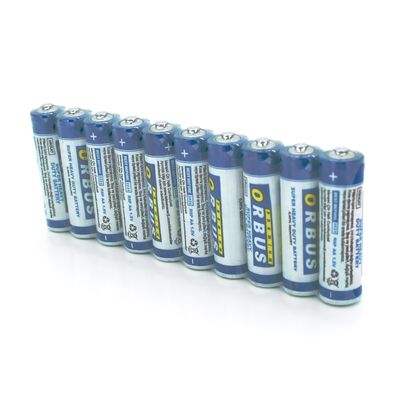 Батарейка сольова Orbus Zinc Carbon 1.5V AA/LR06, 10 штуки shrink ORBZnC/LR06-10S фото