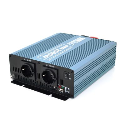 Инвертор напряжения Mexxsun MXS-2000, 12V/220V, 2000W с модифицированной синусоидой, 2 Shuko, клемные провода, Q4 MXW-2000-12M фото