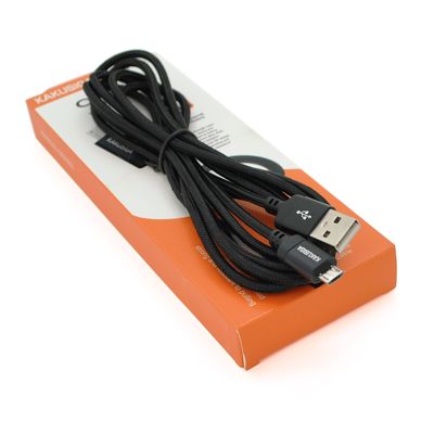 Кабель iKAKU KSC-698 XIANGSU Smart fast charging data cable for micro, Black, длина 2м, BOX KSC-698-M фото