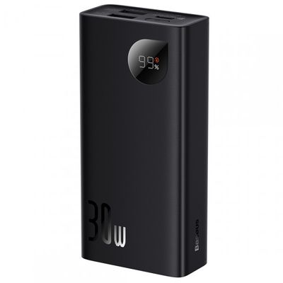 PowerBank Baseus Adaman2 Digital Display Fast Charge 10000mAh 30W, 2*USB+Type-C, PD3.0, QC3.0, Black, Q40 2309 фото