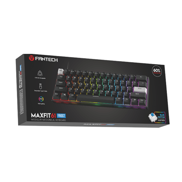 Клавиатура Игровая Fantech MAXFIT 61 MK857 FROST Blue Switch ЦУ-00038577 фото