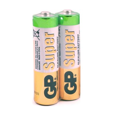 Батарейка GP Super 24A-S2, щелочная AAA, 2 шт в вакуумной упаковке, цена за упаковку 24A-S2 фото