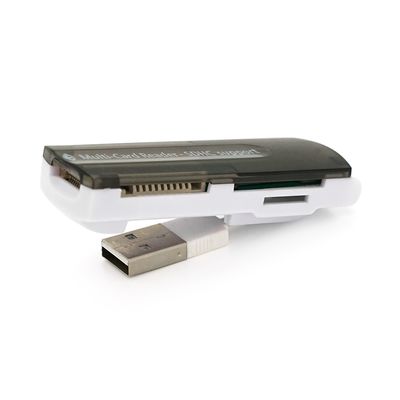 Кардрідер універсальний 4в1 MERLION CRD-7BL TF / Micro SD, USB2.0, Black, OEM Q50 CRD-7BL фото