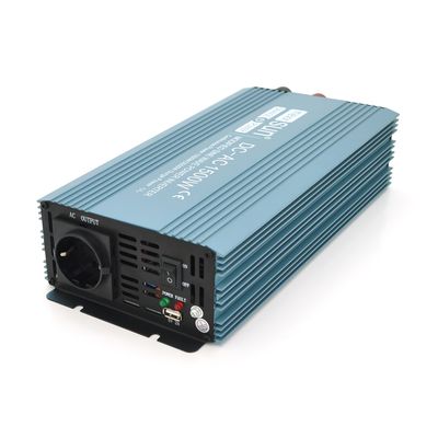 Инвертор напряжения Mexxsun MXS-1500, 24V/220V, 1500W с модифицированной синусоидой, 2 Shuko, клемные провода, Q4 MXS-1500-24M фото