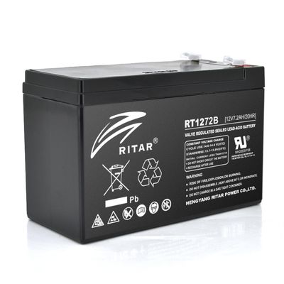 Акумуляторна батарея AGM RITAR RT1272B, Black Case, 12V 7.2Ah ( 151 х 65 х 94 (100) ) Q10 RT1272B фото