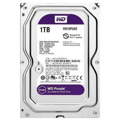 Жорсткий диск Western Digital Purple 1TB 64MB 5400rpm WD10PURZ 3.5 SATA III WD10PURZ фото