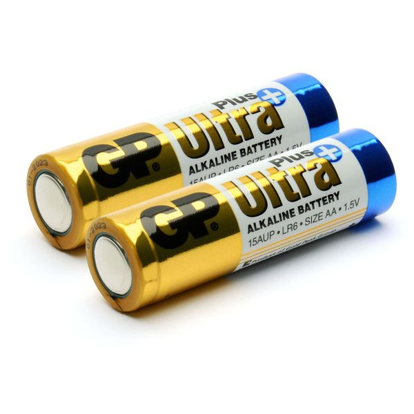 Батарейка GP Ultra Plus 24AUP-2S2, лужна AAA, 2 шт у вакуумній упаковці, ціна за упаковку 24AUP-2S2 фото