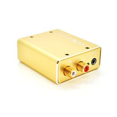 Активный конвертер VEGGIEG F101 с цифрового (SPDIF) в аналоговый (RCA) аудио сигнал, Gold F101 фото
